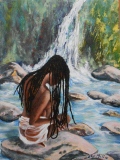 JEUNE FILLE à LA RIVIERE - ETE 2019