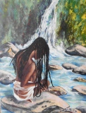 JEUNE FILLE A LA CASCADE - AUTOMNE 2019