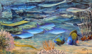 POISSONS - OEUVRES DES ANTILLES TOUJOURS DISPO